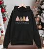 Merry Christmas Leopard Tree Printing Hoody Men Hip Hop Fleece Hoodies Casual Loose Pullovers Comfortable Pocket Sportswear
