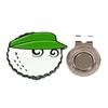 Klipový značkovač na golfový míček pro kšiltovku, odnímatelný, pro muže, ženy, golfisty, golfové příslušenství, zelený