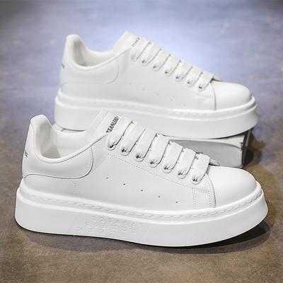 McQueen Men's Shoes Autumn Niche Design Sense Versatile Casual Board Shoes Trendy Brand Advanced Sense Sports Platform White Tide Shoes