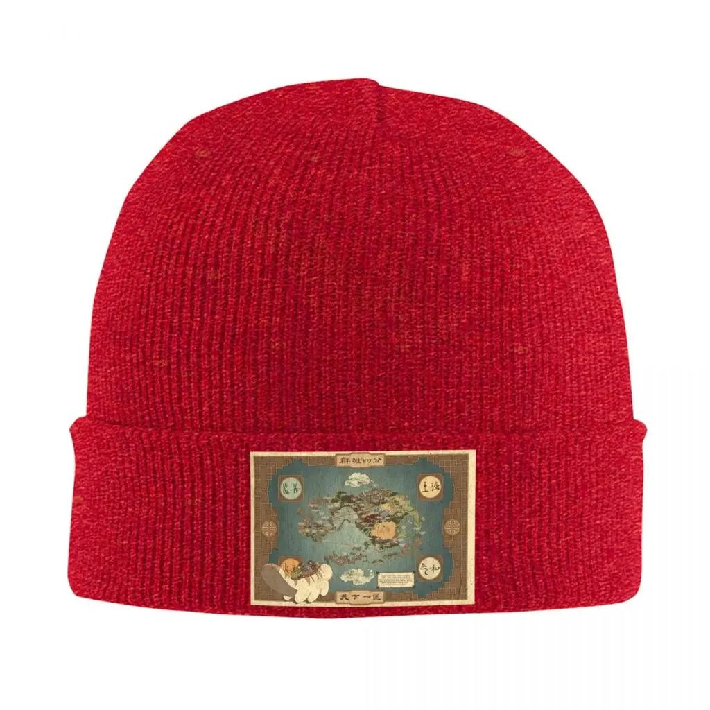 Avatar The Last Airbender Map Warm Knitted Cap Hip Hop Bonnet Hat Autumn Winter Outdoor Beanies Hats for Unisex Adult