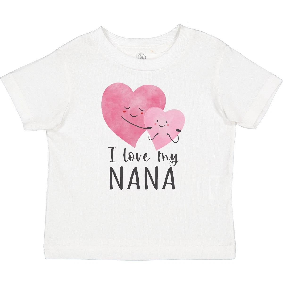 Inktastic I Love My Nana Baby T-Shirt Nanas New Grandma Grandmother Big Heart 140