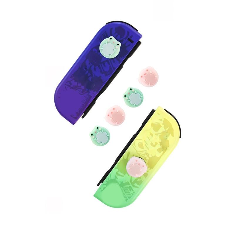 4pcs Thumbstick Caps for NS Controller Replacement Thumb Stick Covers Animal Pattern Analog Stick Rocker Caps