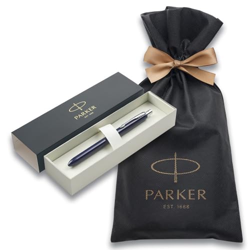 PARKER Sonnet Original Navy Blue CT Multi-Function Pen, 3-in-1 Ballpoint Pen, 2-Color (Red and Black) & Mechanical Pencil, Gift Boxed with Brand Logo