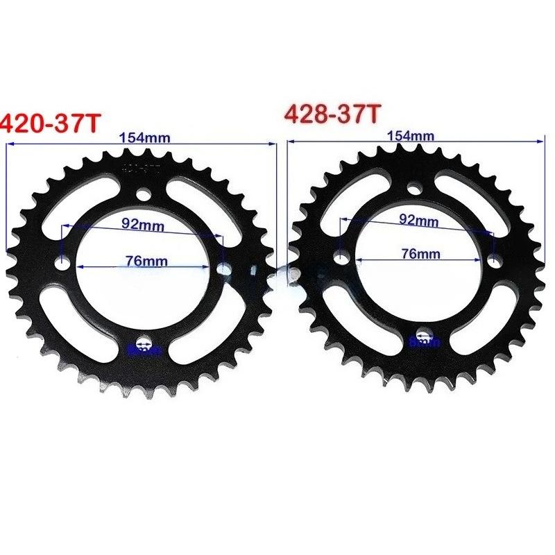 Motorcycle 76mm 420 480 - 37T Rear Chain Sprocket Gear Wheel Plate for 110cc-160cc YCF SDG Thumpstar Atv Quads Pit Dirt Bikes