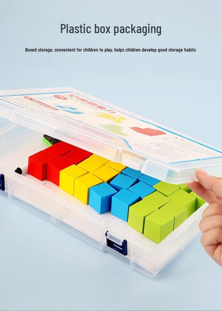 Cubic Blocks: Early Education & Spatial Thinking Toy for Kids - Enhance Imagination & Math Skills
