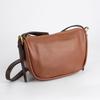 Leather Retro Single-shoulder Bag, Women's Top-grain Leather Large-capacity Zippered Crossbody Bag, Commuter Women's Pillow Bag