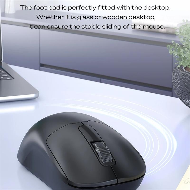 Original Meizu MBlue Wireless M205 Mouse Dual Mode Bluetooth and USB Mouse 1200DPI Mute Button Suitable for MacBook Windows Laptop Black