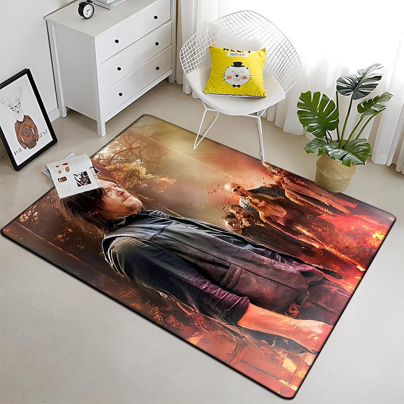 The Walking Dead Fans Collect Carpets Sofa Table Rug Anti Slip Floor Mat Halloween Decoration Floor MatLiving Room Home Decor