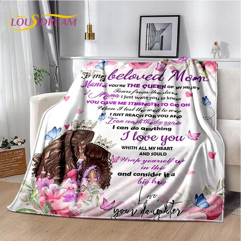 Presente Agradecimento Para Minha Mãe Pai Esposa Marido Carta Presente Cobertor, Cobertor Macio para Casa Quarto Cama Piquenique Escritório Capa de Sofá