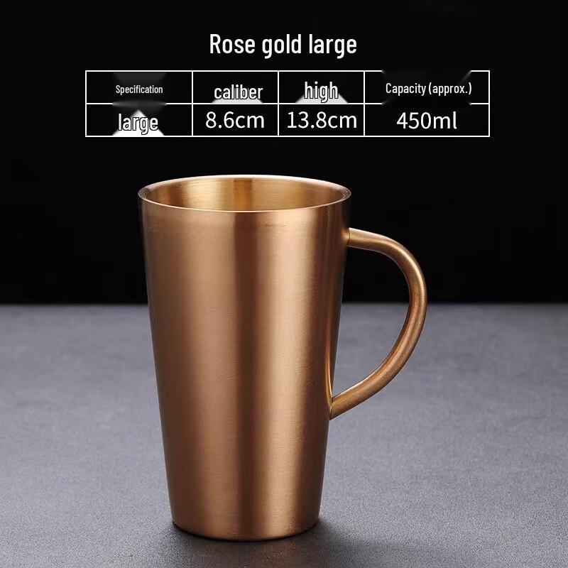 Handon Double-Wall Stainless Steel Mug with Handle