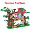 462 pcs Friends Tree House Villa Castle Model Building Blocks Sets Figures Garden DIY Toys for Kids Girl Birthday Gift