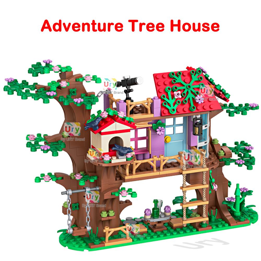 462 pcs Friends Tree House Villa Castle Model Building Blocks Sets Figures Garden DIY Toys for Kids Girl Birthday Gift