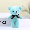 10Pcslot Tiny Bear Stuffed Plush Toys Mini Bear Doll Toy Keychain Bag Pendants Wedding Decoration Children Birthday Party Gifts
