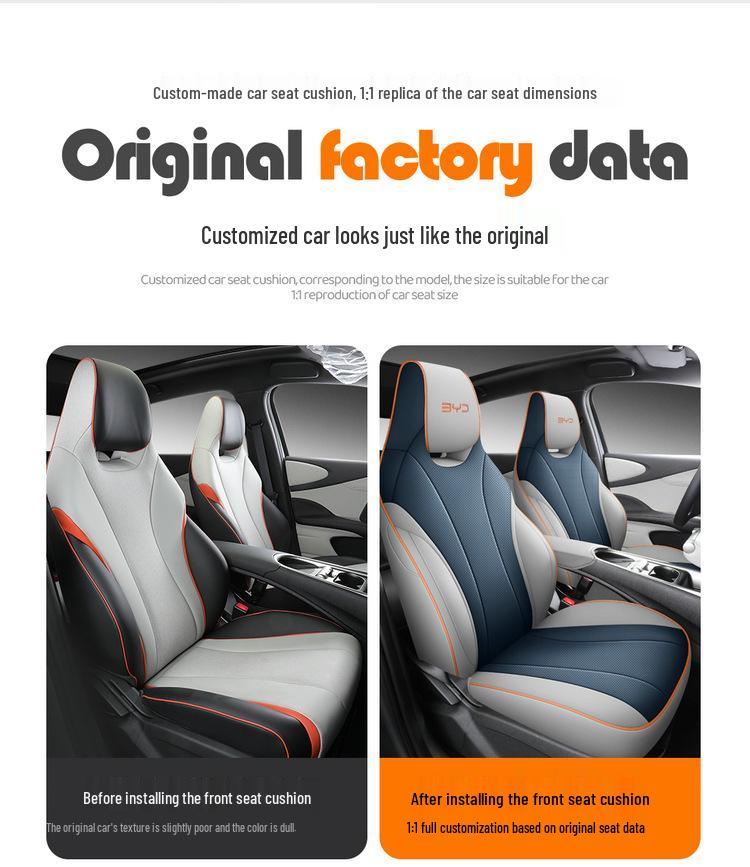 2025 Model Vitality Edition Dolphin 420km Full Coverage Car Seat Cover - All-Season, Custom Fit.