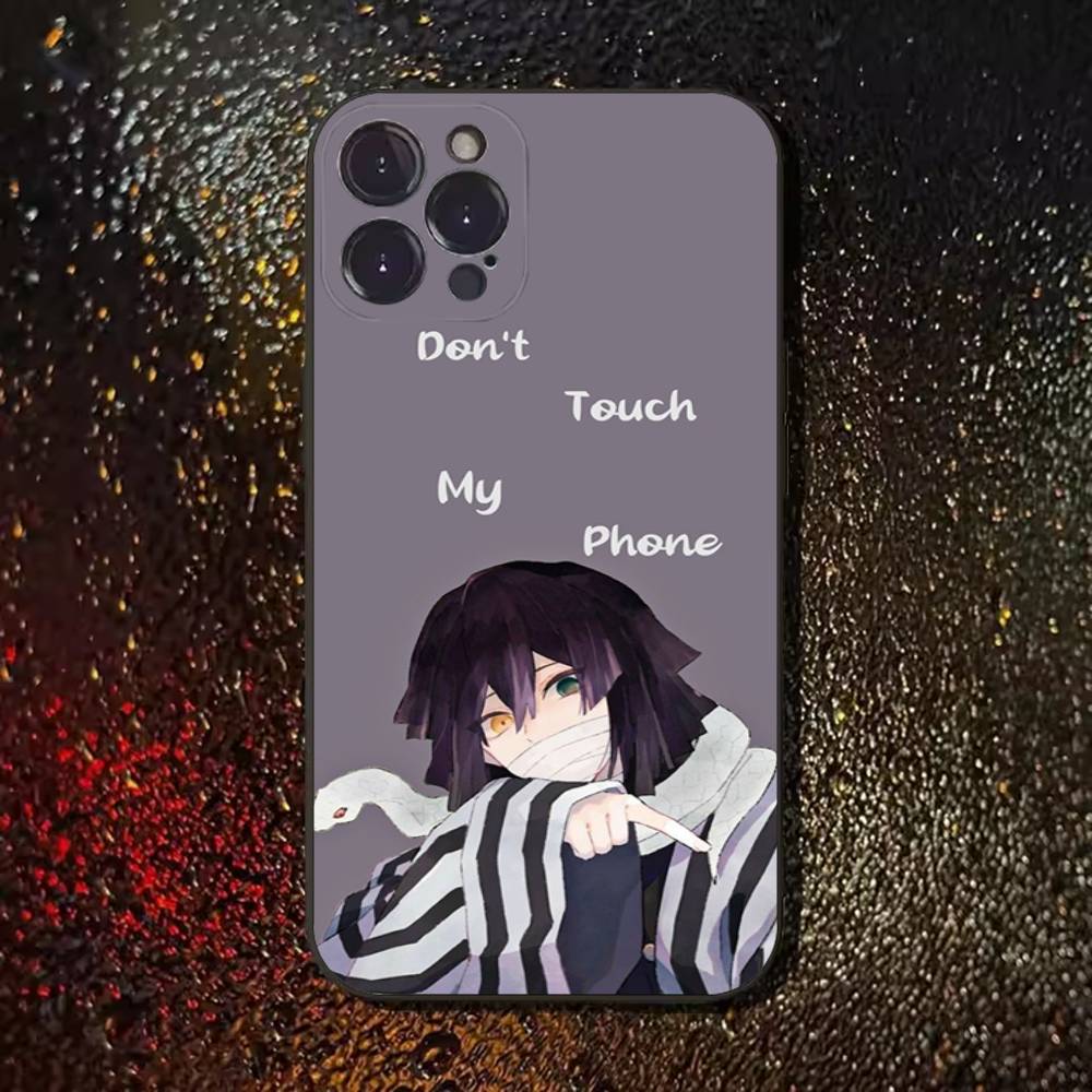 Dont Touch My Phone Case For iPhone 17,16,15,14,13,12,11 Plus,Pro Max,XS,X,XR,SE,Mini,8,7,Soft Silicone Black Cover