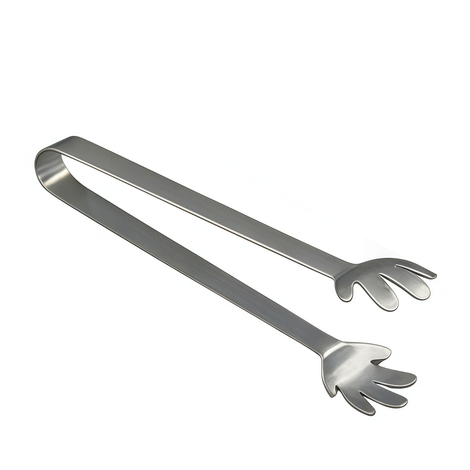 

Stainless Steel Multi-functional Small Tongs for Ice, Sugar Cubes, Snacks, and Lemon Slices