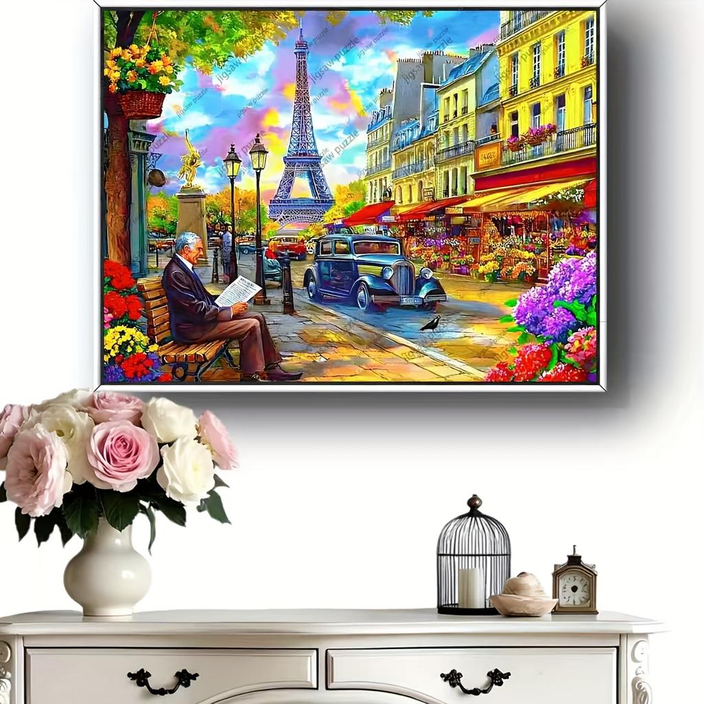 2000/1314/1000/520pcs Jigsaw Puzzles - Family Fun Adult Puzzle, Portable Cuboid DIY Art Decor, High-Quality Paper, Wall Decora