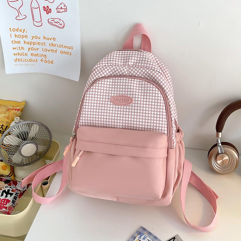 Soft Girl Cute Girl Backpack Primary and Secondary School Student Spring Outing Travel Bag High-value Leisure Time Shangshu Bag