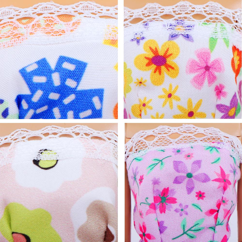 5 Pcs/Set Doll Dress for 11.5'' Girl Doll Daily Clothes Lace Mini Gown Cute Doll Outfit for 30cm Doll Accessories Kids Toy Gift