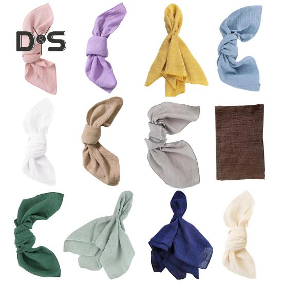 Boho gázové ubrousky, pratelné bavlněné gázové ubrousky, rustikální styl, jednobarevné ubrousky pro miminko, svatební čajový dýchánek, dekorace