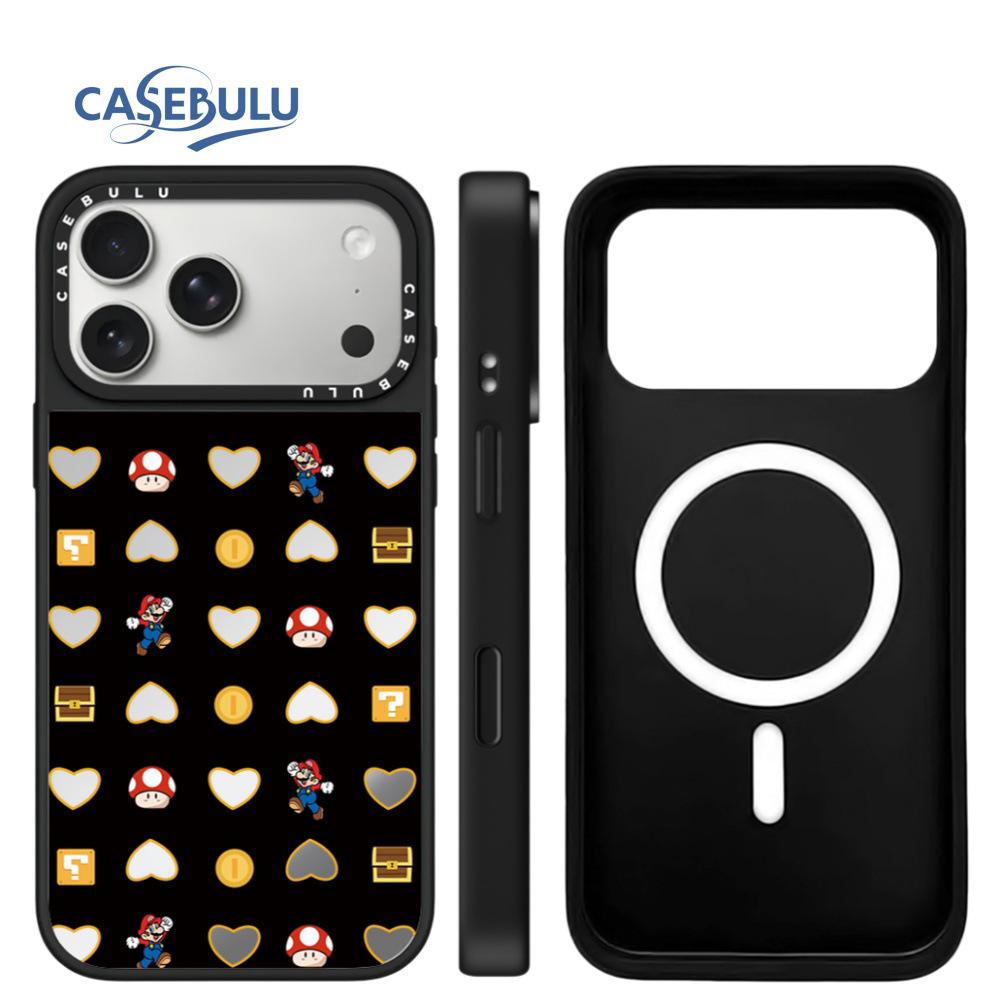 Heart-Shaped KT Cat Mirror Case for iPhone 15/16/17 Pro Max