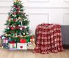 Christmas Blanket Red Reindeer Pattern Fleece Throw Holiday Decor Soft Cozy Winter Warmth Gift for Christmas Home Decoration