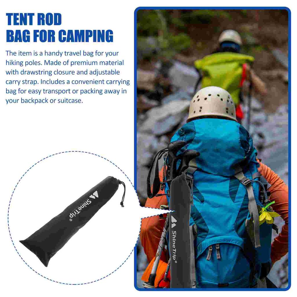 Hiking / Trekking Poles Transport & Storage Bag Carrying Bag (Black)