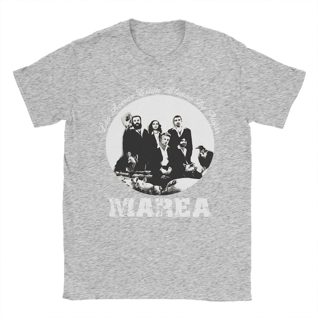 Unisex T-Shirt Marea Band Neuheit Baumwolle T-Shirt Kurzarm T-Shirts Rundhals Oberteile Druck