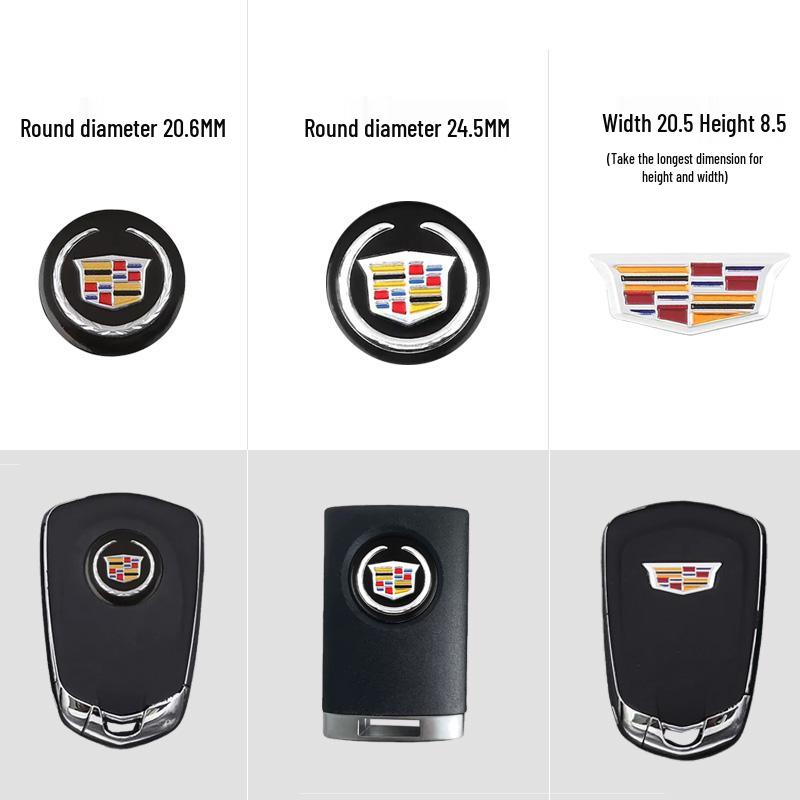Cadillac Remote Key Stickers: Compatible with CT6, XTS, XT6, ATSL, XT4, SRX, XT5