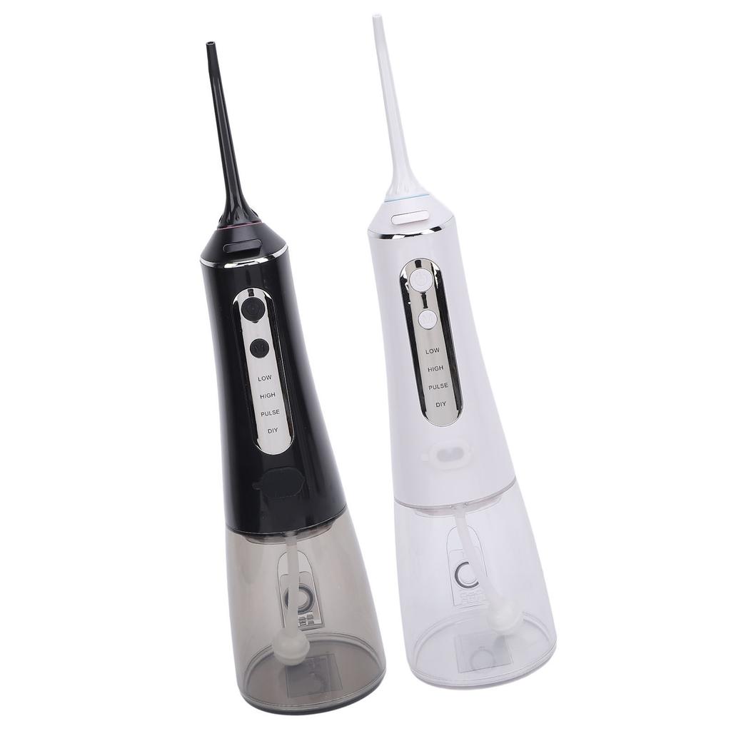 Portable Oral Irrigator 300ml Tank 4 Modes Water Resistant Cordless Teeth Cleaner for Home Office Tr