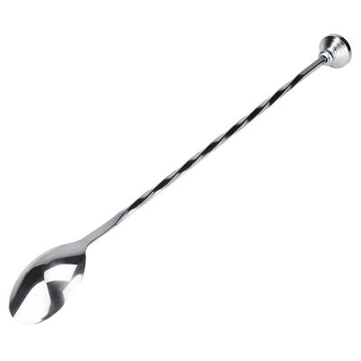 Stainless Steel Mixing Bar Non-Slip Handle Mirror Polished Mixing Spoon for Milk Tea with Thick Steel and Ergonomic Design