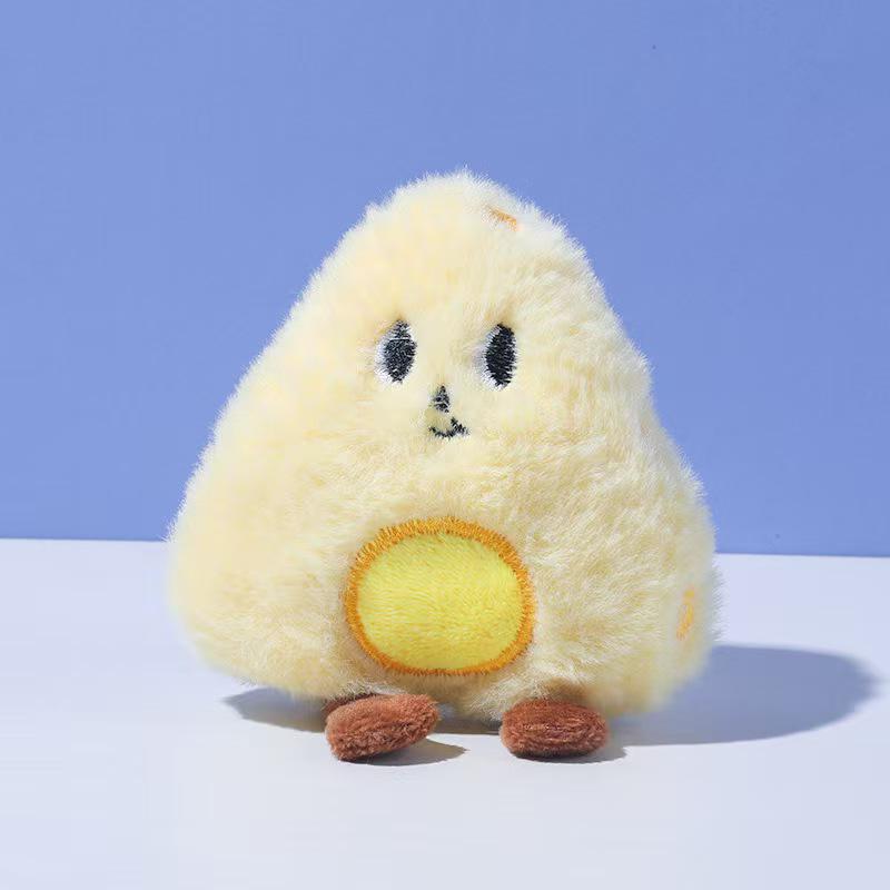 KunMeow Squeaky Cartoon Food Plush Toy for Pets 10x6 cm