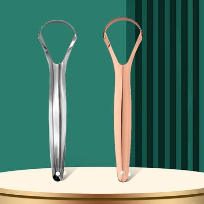 Oral Tongue Open Type Tongue Scraper Stainless Steel Cleaner Brush Cleaning Coated Tongue Toothbrush Oral Hygiene Care Tools