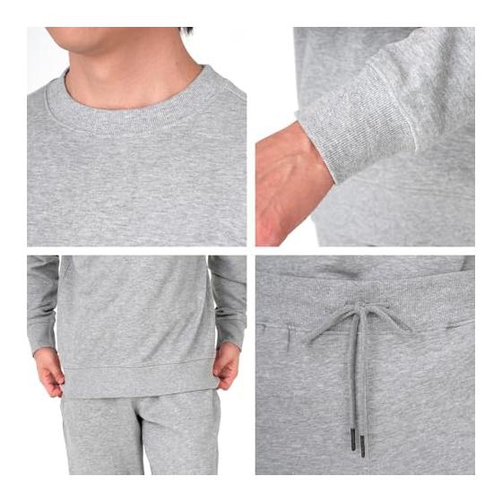 Sweatshirt Top and Bottom 100% Cotton Men's Women's Loungewear Top and Bottom Set Setup Sweatshirt Long Sleeve Cotton Heavy Weight 12.0oz Pants