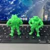 1/2/3/4/5Pcs 3D Printed Muscle Frog Statue PLA Green Frog Figurine Home Office Desktop Decoration Ornament Fitness Enthusiasts Gift