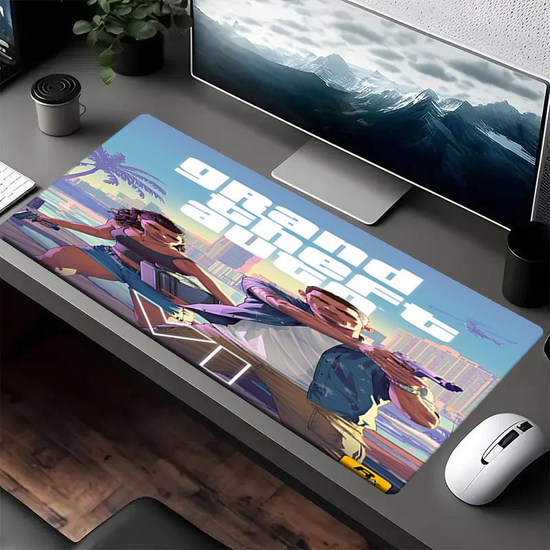 GTA 6 Thema Mauspads, Rutschfeste Gummiunterlage, Multifunktionale Büro- & Heimdekoration, Perfekt zur Personalisierung des Arbeitsplatzes.