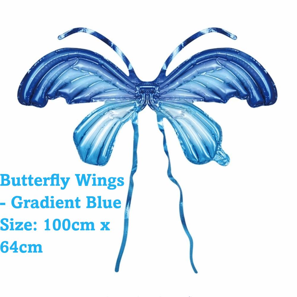 Party Balloon Inflatable Angel Wing Balloon Colorful Fairy Wing Balloon Back Hanging Balloon DIY Decor