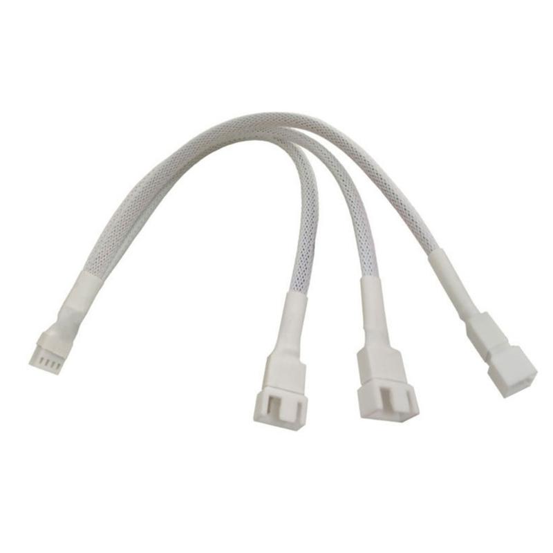 Fan Adapter 1 To 3 Splitter Cable For PC Cooling Systems Supports Speed Controls And Overloads Protections