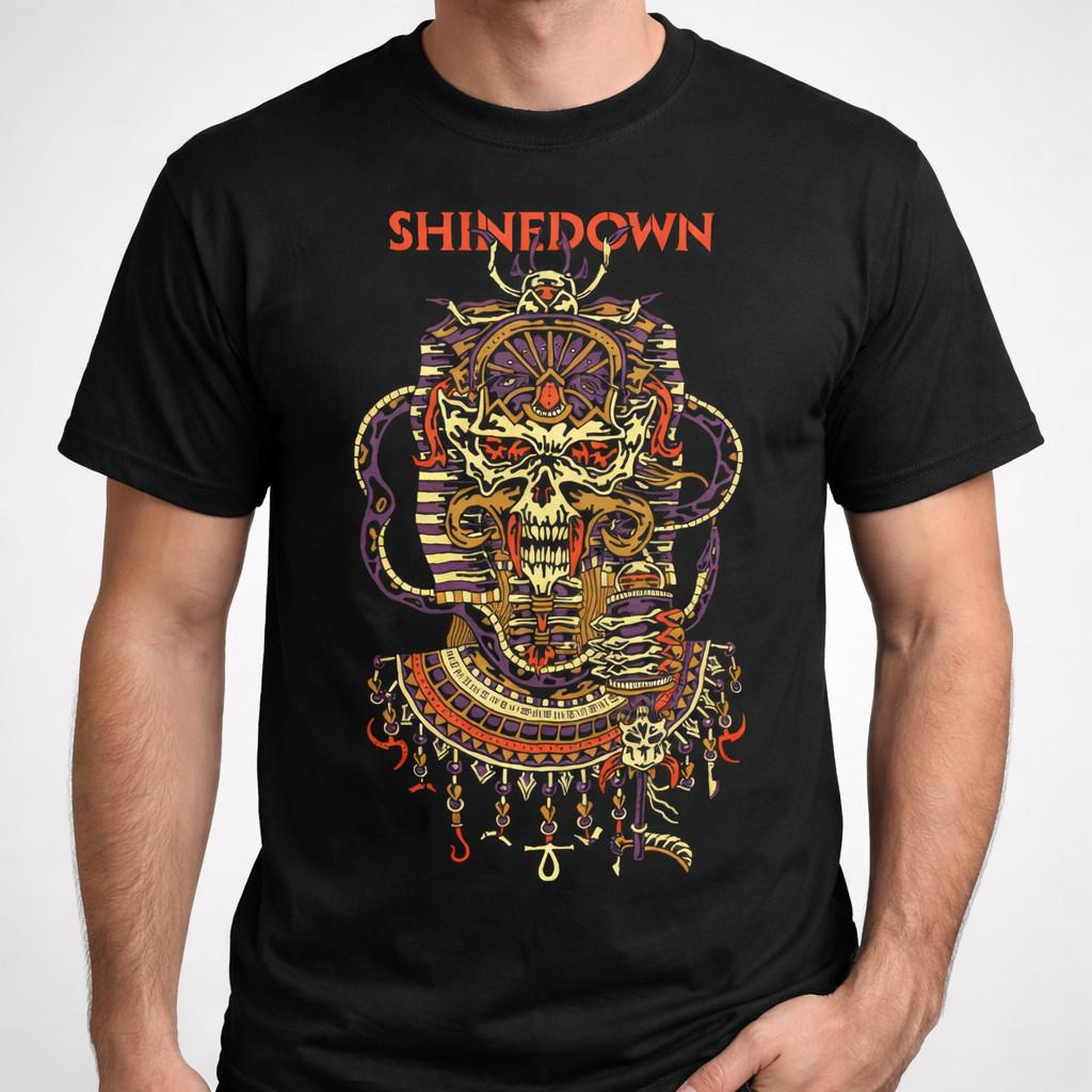 Shinedown Planet Zero Футболка Мужская Рок-н-ролл Группа Классическая Футболка Черная XL