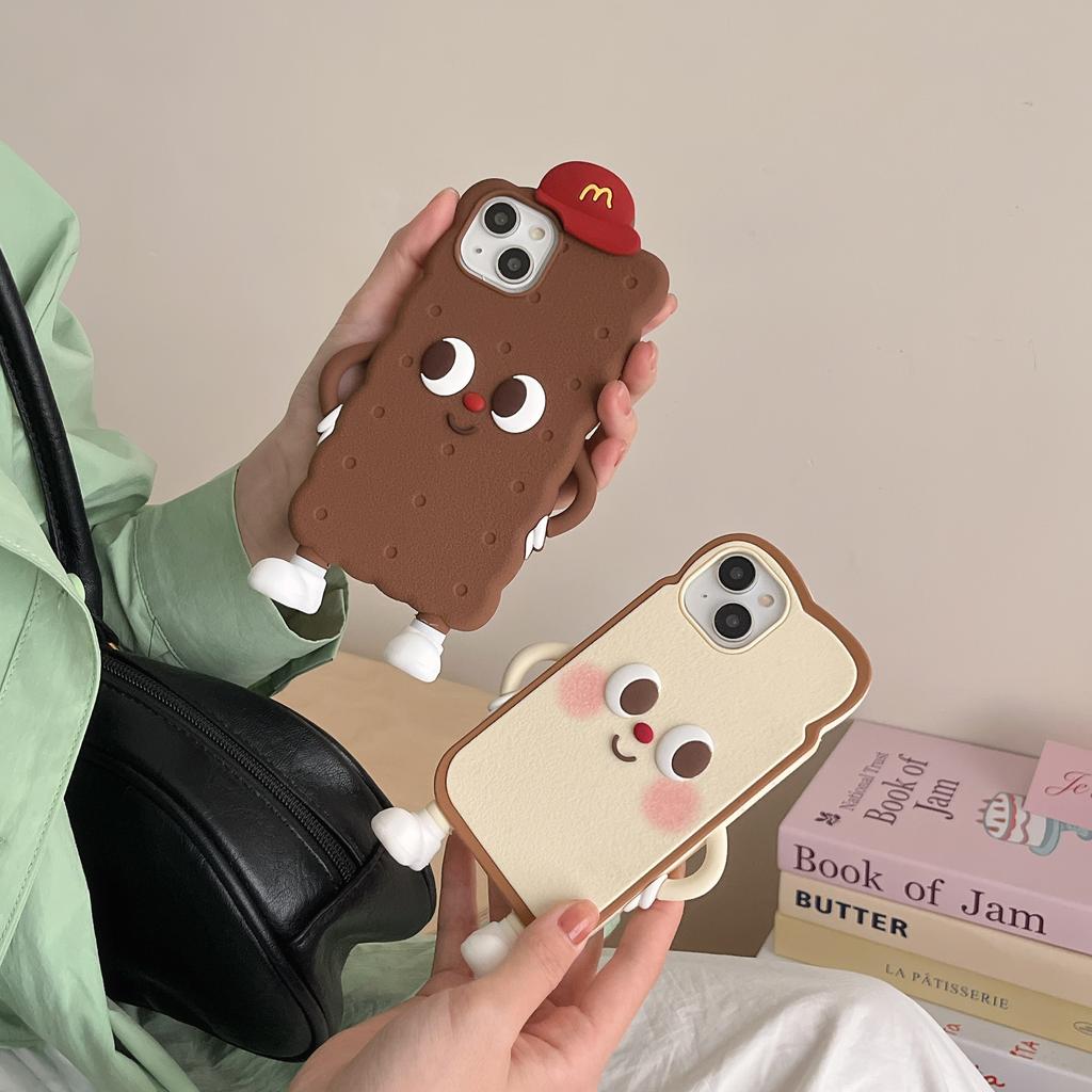 For iPhone 15 Silicone Case Cute Design Shockproof Phone Back Cover