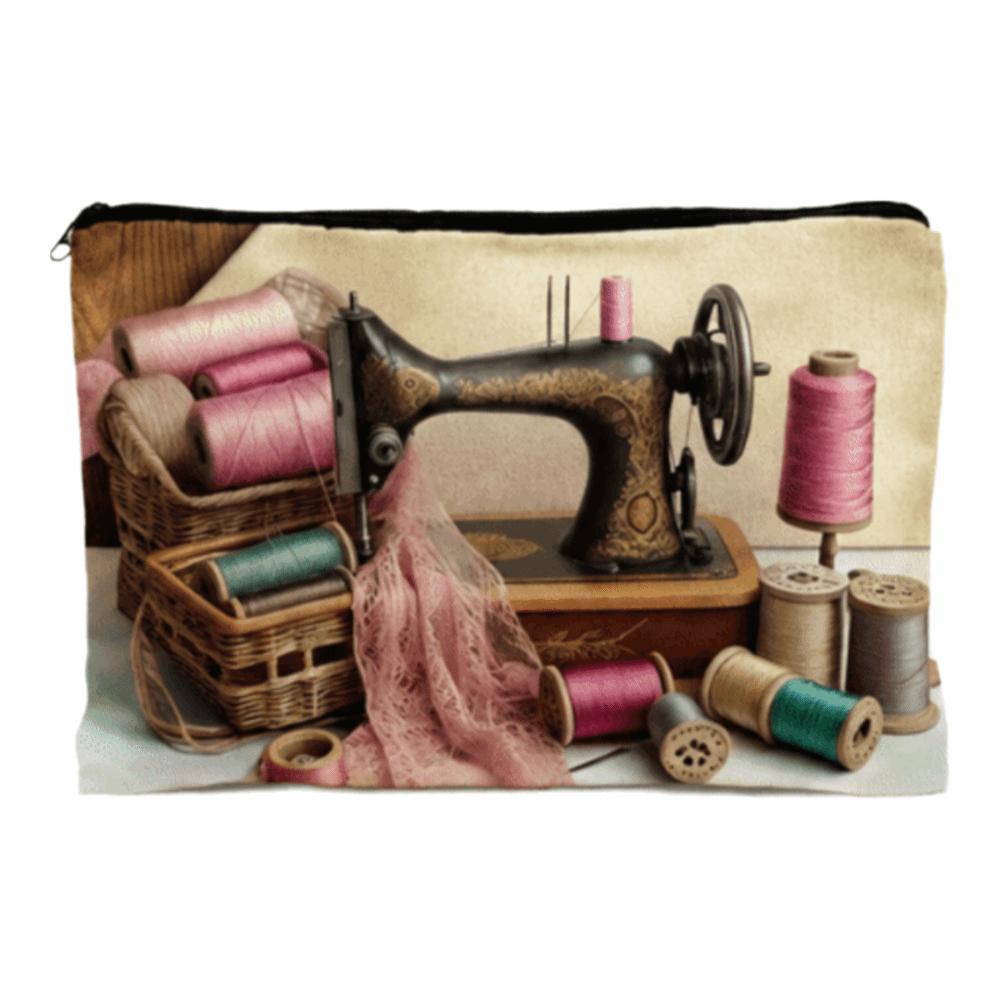 

Zipper Travel Makeup Organizer Floral Print Cosmetic Bag Vintage Toiletry Case Bridesmaid B