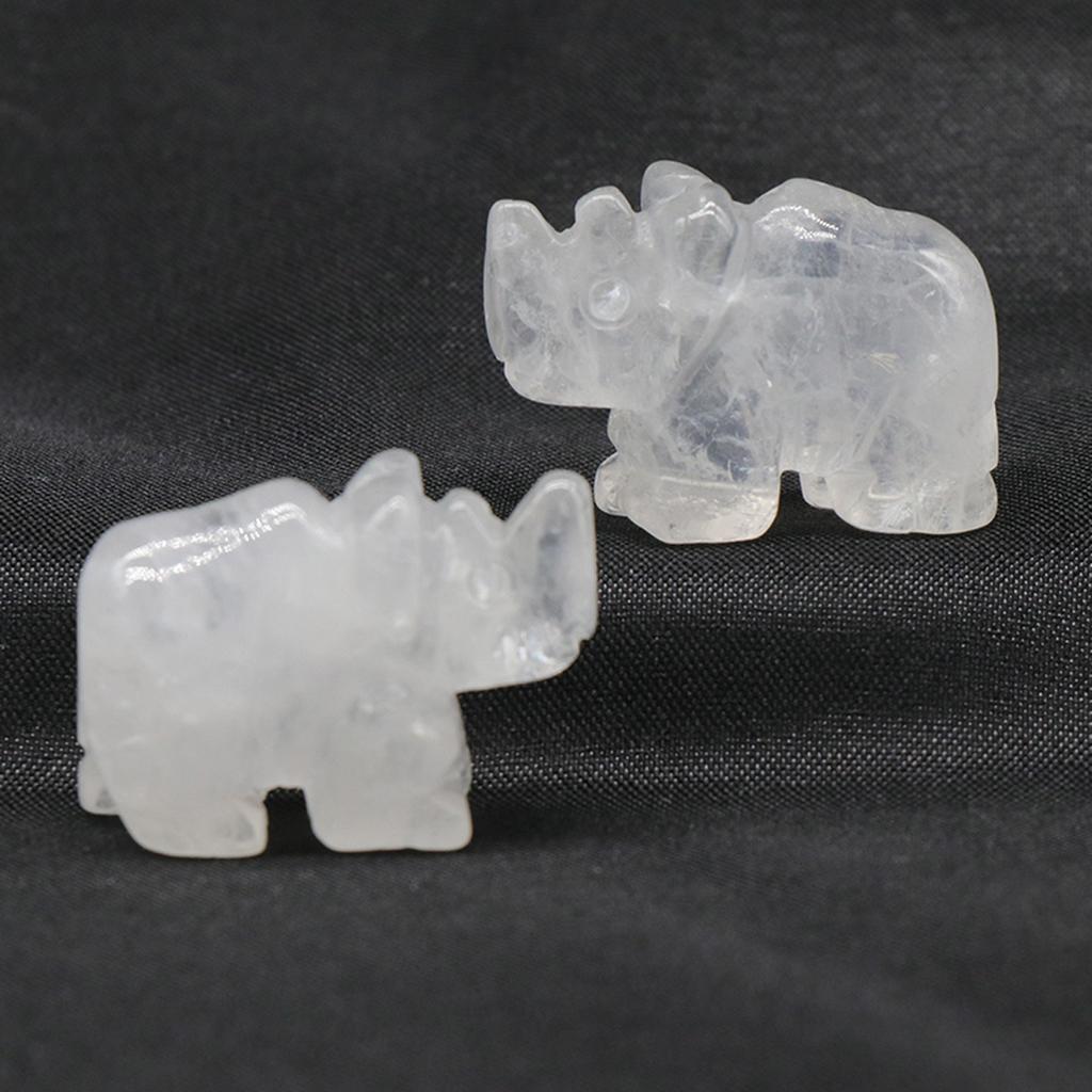 1 τμχ Άγαλμα ρινόκερου Φυσικές πέτρες Ροζ χαλαζίας Σκαλιστά ειδώλια ζώων Θεραπευτικά κρύσταλλα Διακόσμηση δωματίου Διακοσμητικό μπιχλιμπίδι χειροτεχνίας πολύτιμων λίθων