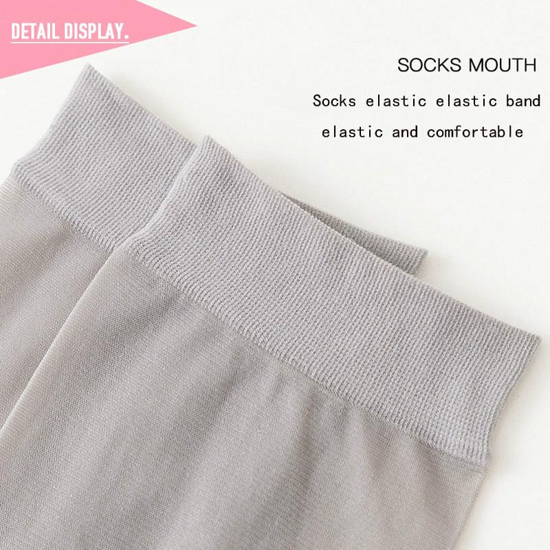 10 Pairs/Bag Velvet Silk Women Socks Cotton Bottom Soft Non Slip Sole Massage Wicking Slip-resistant