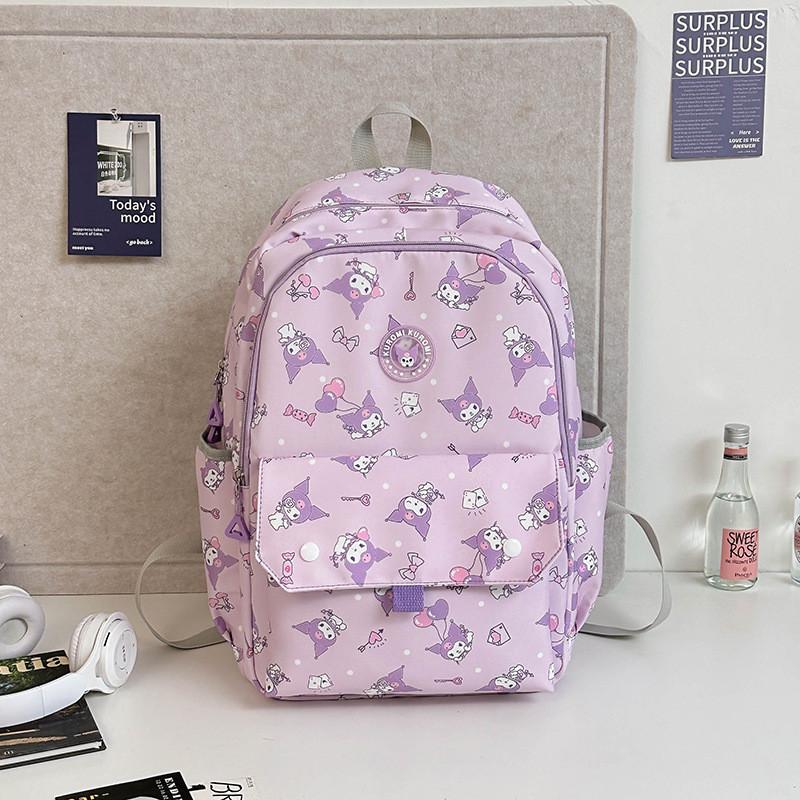 Stylish And Adorable Unisex Backpack For School Kids Featuring Cartoon Patterns And Comfortable Design