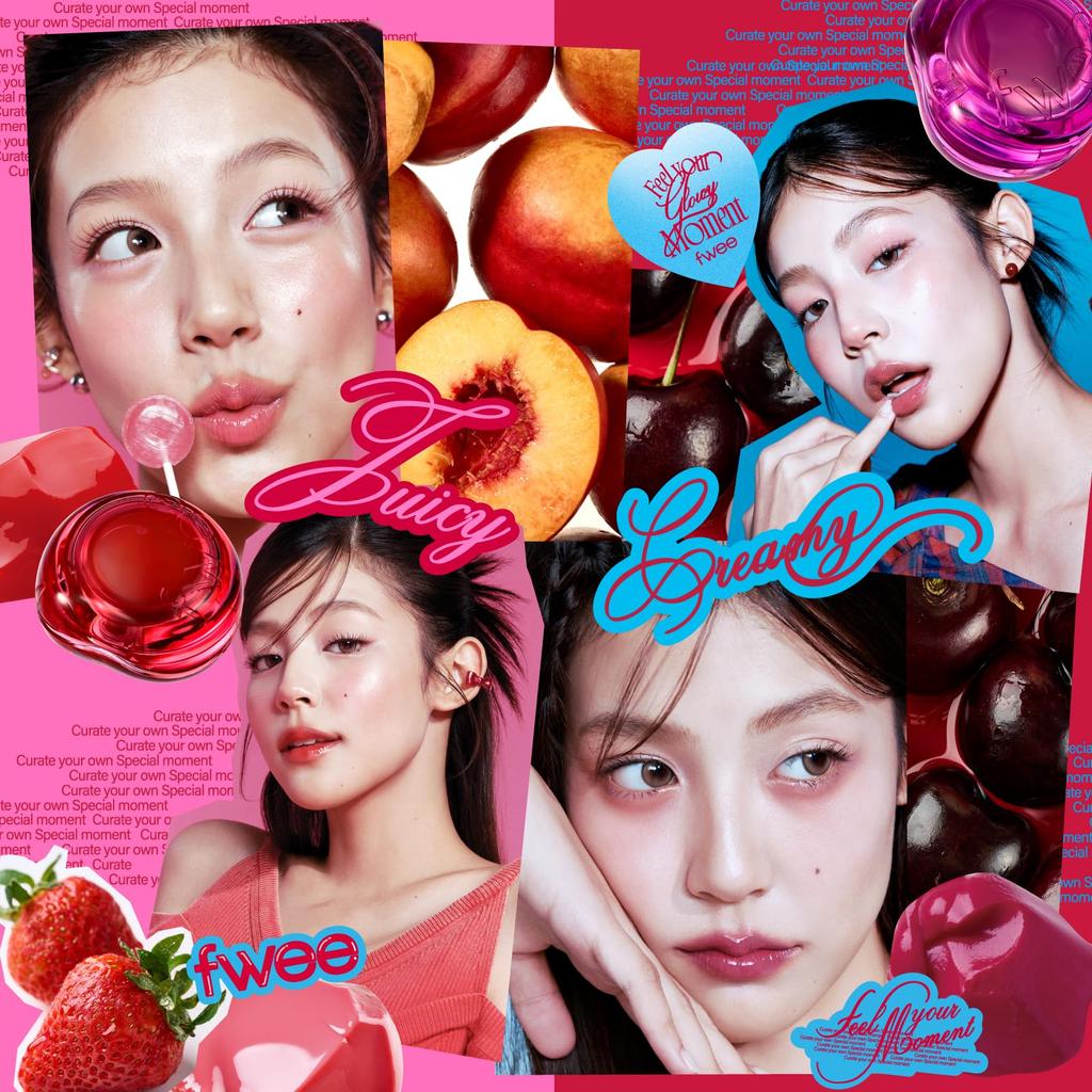 Fwee Lip and Cheek Glow Jelly Pot Cream 1 (19 Colors) (JM03 Tea, Jar)
