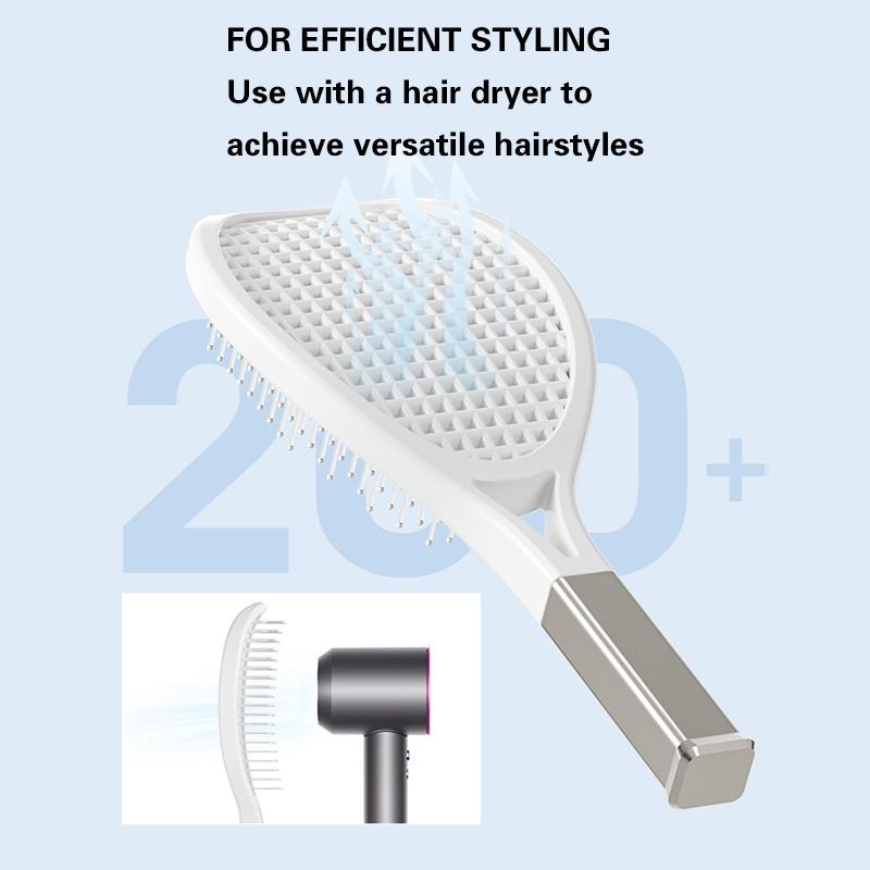 New Products Detangling Hair Brush Curved Massage Tennis Hair Brush Tennis Racket Hair Brushes & Combs