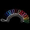 Solid Color Woven Leather Key Pendant for Men and Women - Couple's Metal Keyring Accessory