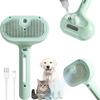 2 In 1 Pet Grooming Spray Hair Comb for Effectively Shedding Control Anti-static Dog Cat Steam Hair Removal Brush