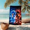 1Pc Sonic Adventure Team Sonic Beach Towel Microfiber Beach Towel Thin Absorbent For Beach Swimming Yoga Bath Sports 0917237