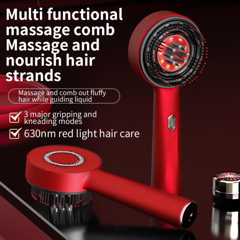 Cross-Border Red Light Scalp Massager & Hair Growth Comb